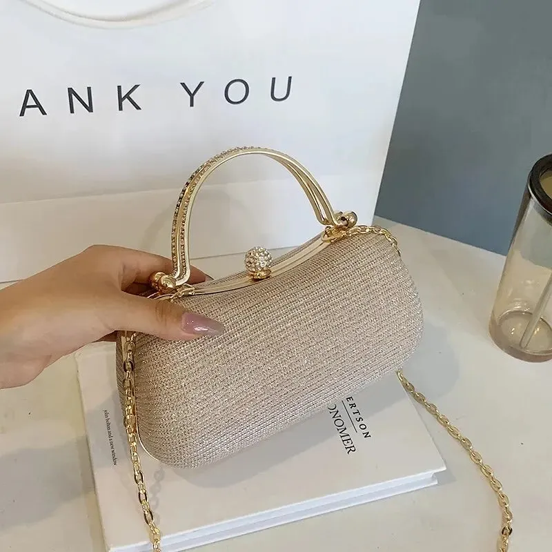 ✨ Kawaii Shiny Dinner Bag 🌟 Soft Fashion Shoulder Chain Purse for Trendy Women 💖