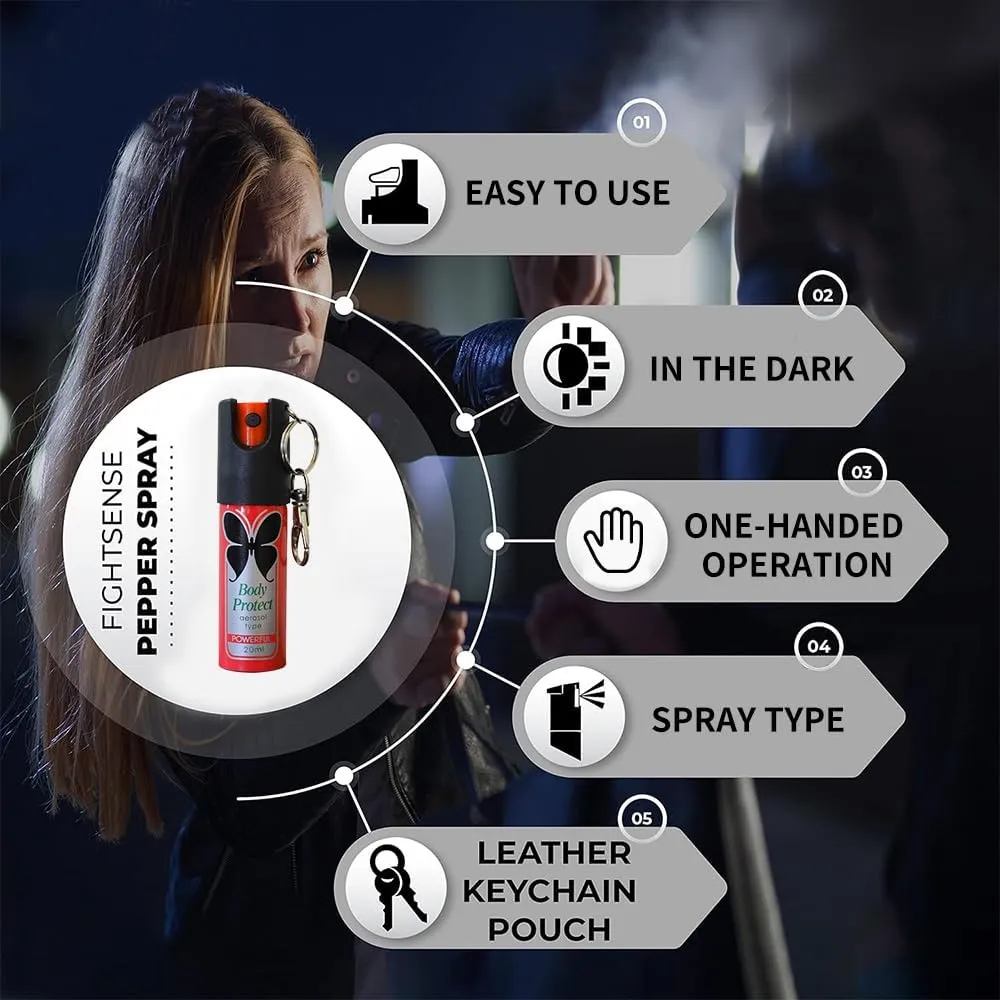 (1-4 Pieces) Portable Pepper Spray - with Safety Twist top - Comes with a Keychain, Small and Easy to Carry - Outdoor Safety Products
