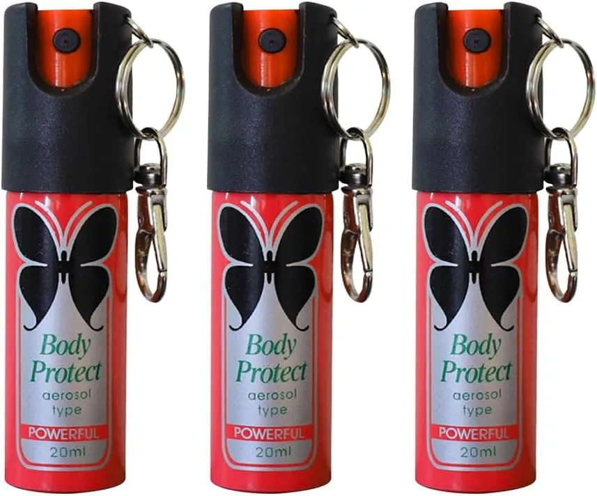 (1-4 Pieces) Portable Pepper Spray - with Safety Twist top - Comes with a Keychain, Small and Easy to Carry - Outdoor Safety Products
