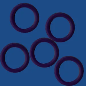 10 mm Rubber O-Rings for leather (10 pcs per bag)