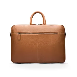 13" Leather Laptop Bag - Tan