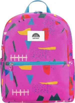 14" Kids Backpack for Girls and Boys Age 5-8 Years Old with Padded, and Adjustable Shoulder Straps - Abstract (Fuchsia)