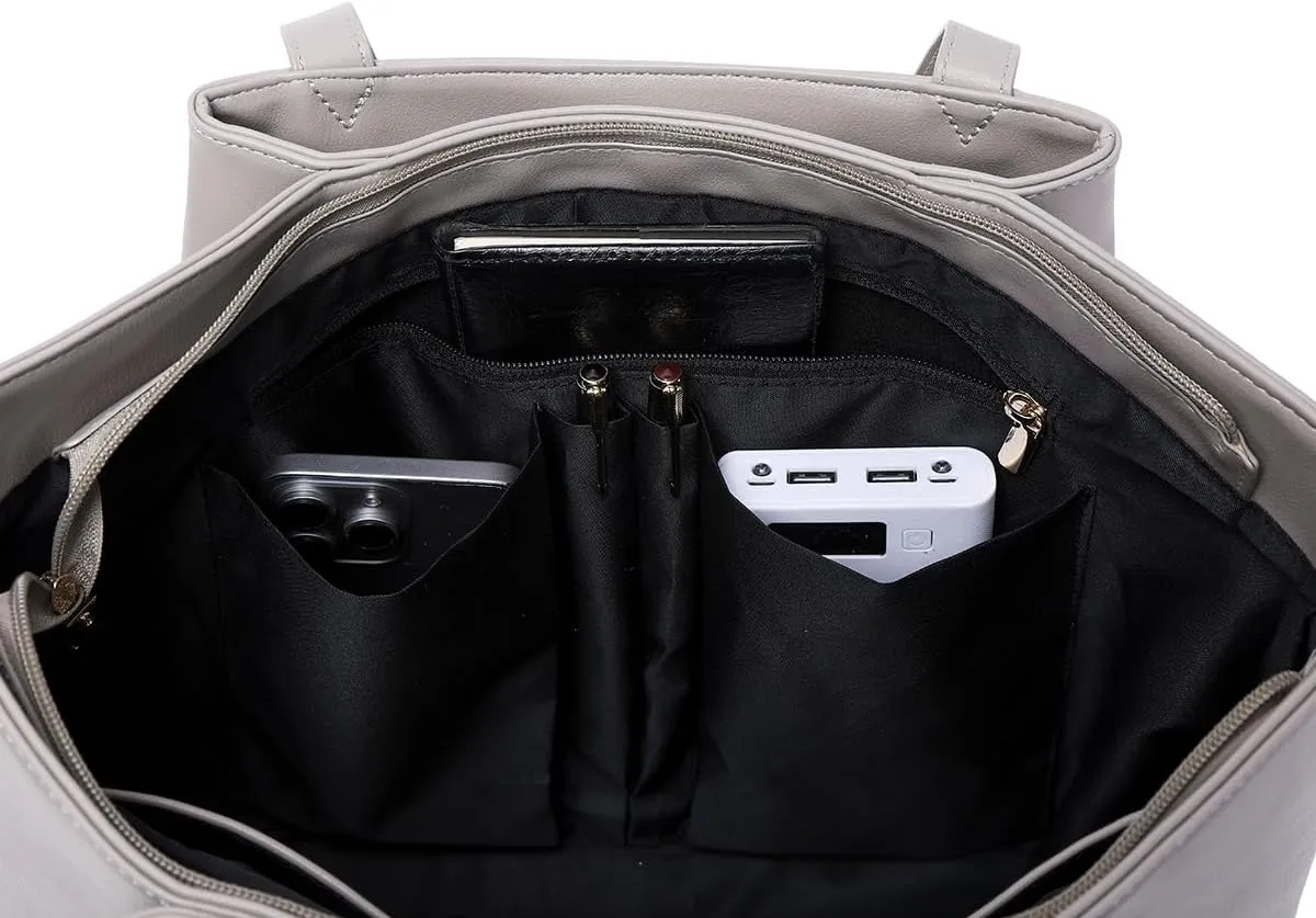 15.6 Inch Work Bags Waterproof Laptop Bag, Large Capacity Office Purse Computer Briefcase Durable Shoulder Bag
