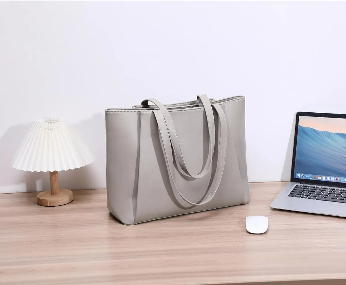 15.6 Inch Work Bags Waterproof Laptop Bag, Large Capacity Office Purse Computer Briefcase Durable Shoulder Bag