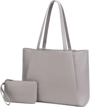 15.6 Inch Work Bags Waterproof Laptop Bag, Large Capacity Office Purse Computer Briefcase Durable Shoulder Bag