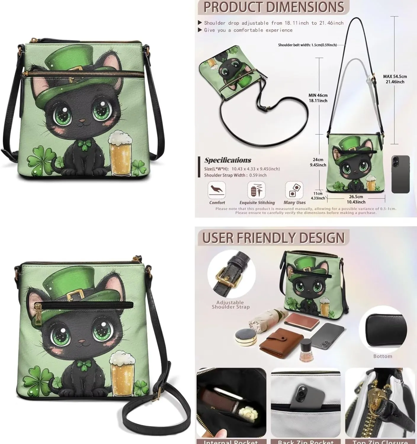 2 Pcs Bucket Bags Set for Women Trendy Satchel Purses for Women Crossbody Wristlet Purses for Women