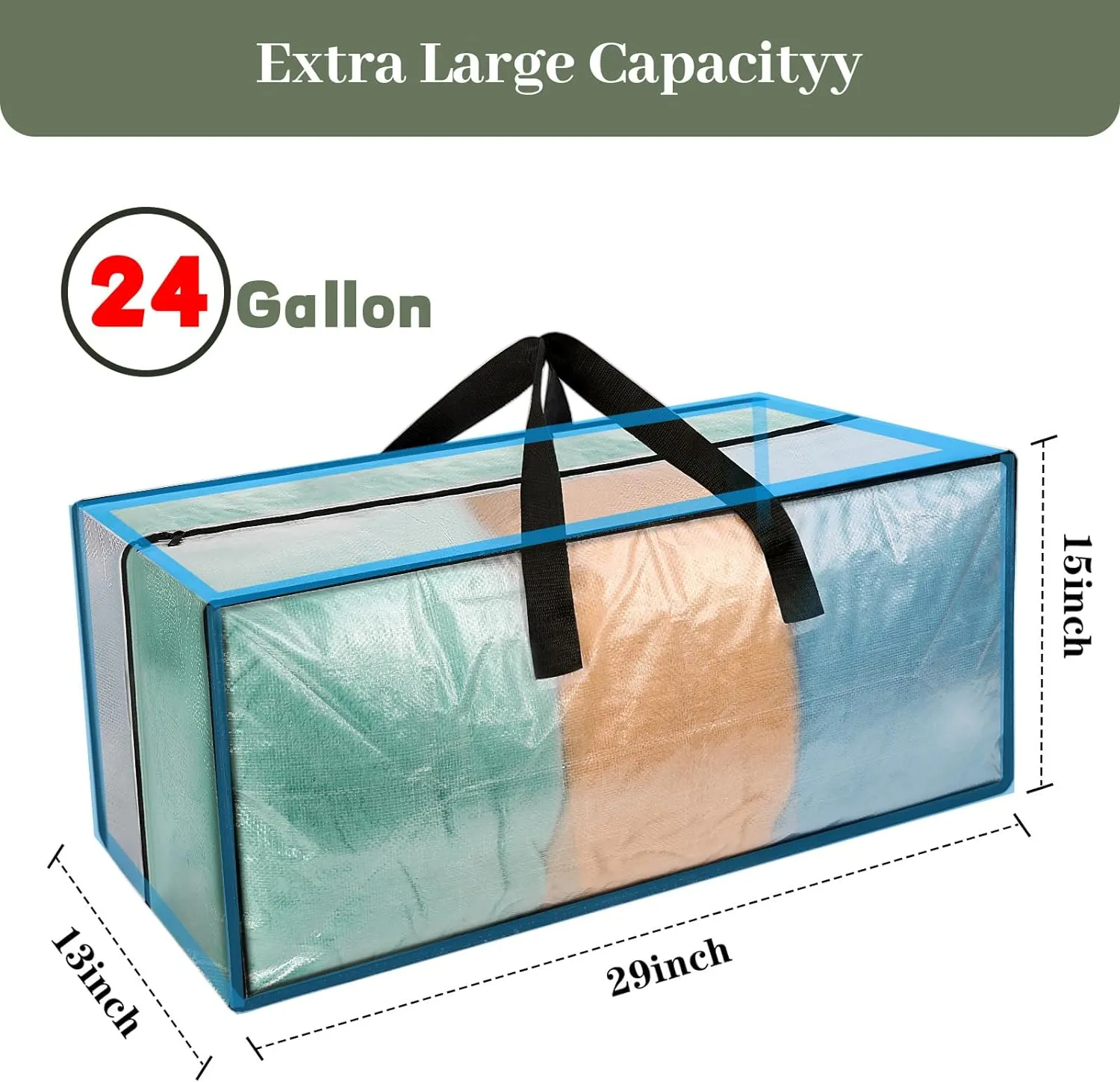8 Pack Heavy Duty CLear Moving Bags, Large CLear Storage Bags for College Dorm Room Essentials, Alternative to Moving Boxes, Compatible with IKEA Frakta Cart