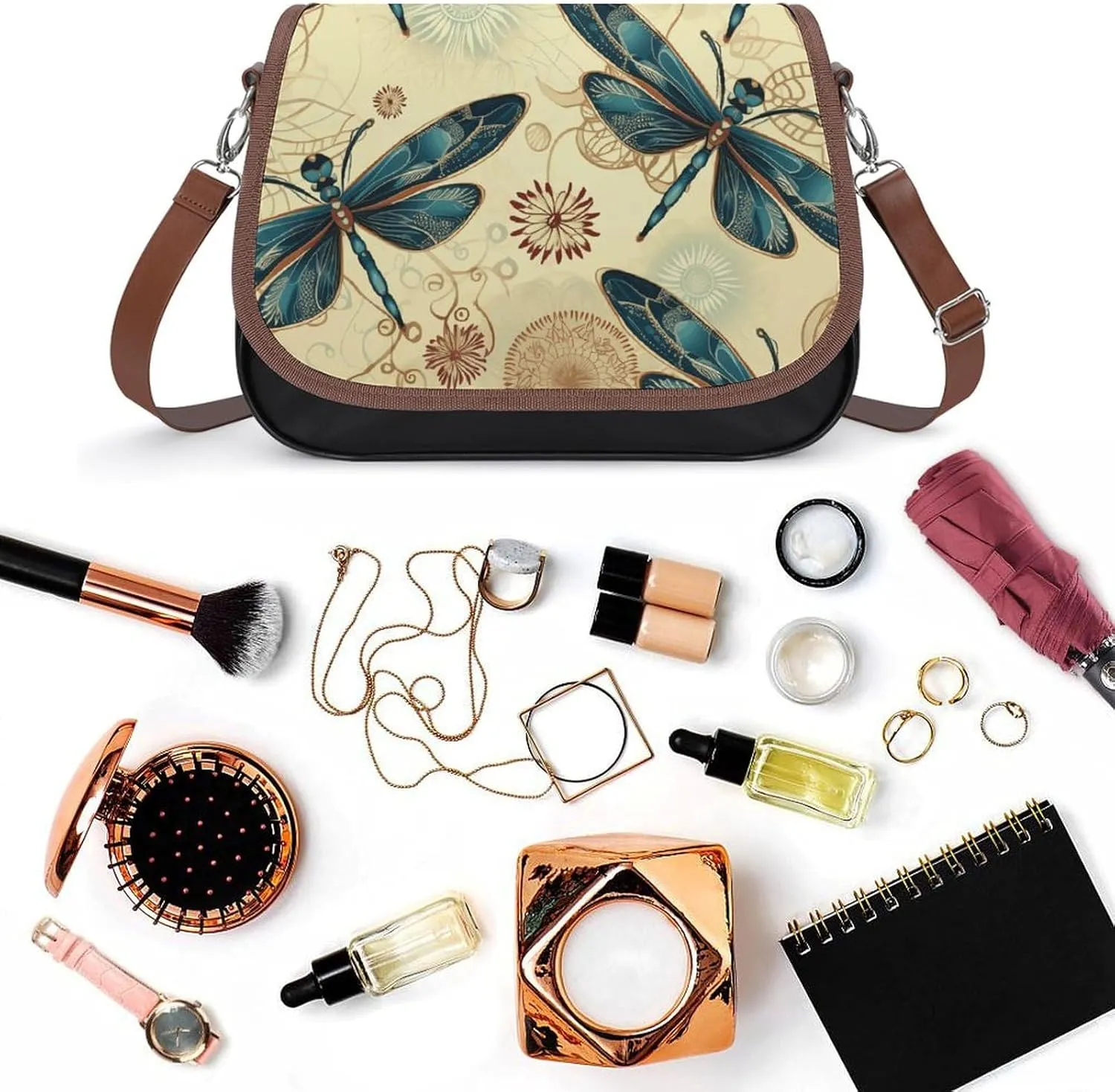 A Dog Crossbody Bags for Women,PU Leather Tote Bag for Women,Shoulder Bag Purse for Work Shopping Travel