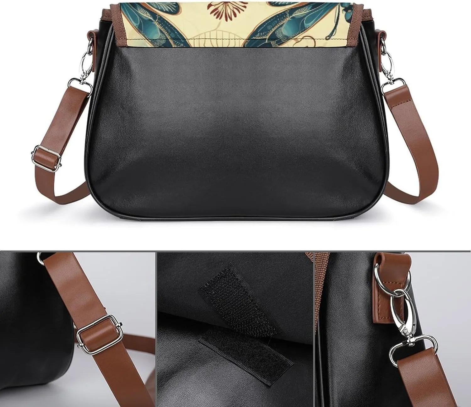 A Dog Crossbody Bags for Women,PU Leather Tote Bag for Women,Shoulder Bag Purse for Work Shopping Travel