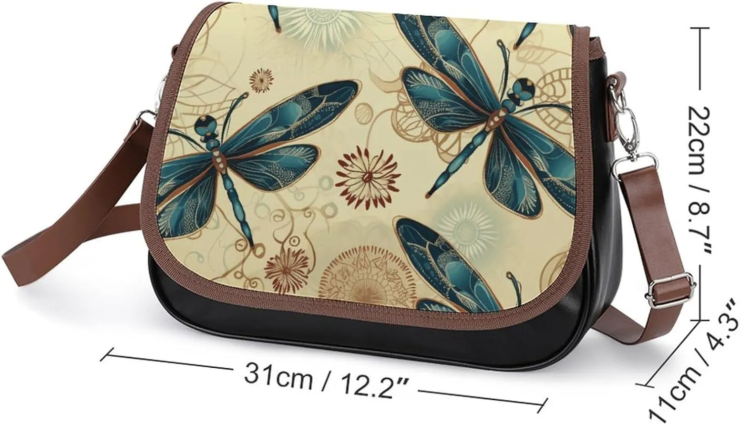 A Dog Crossbody Bags for Women,PU Leather Tote Bag for Women,Shoulder Bag Purse for Work Shopping Travel
