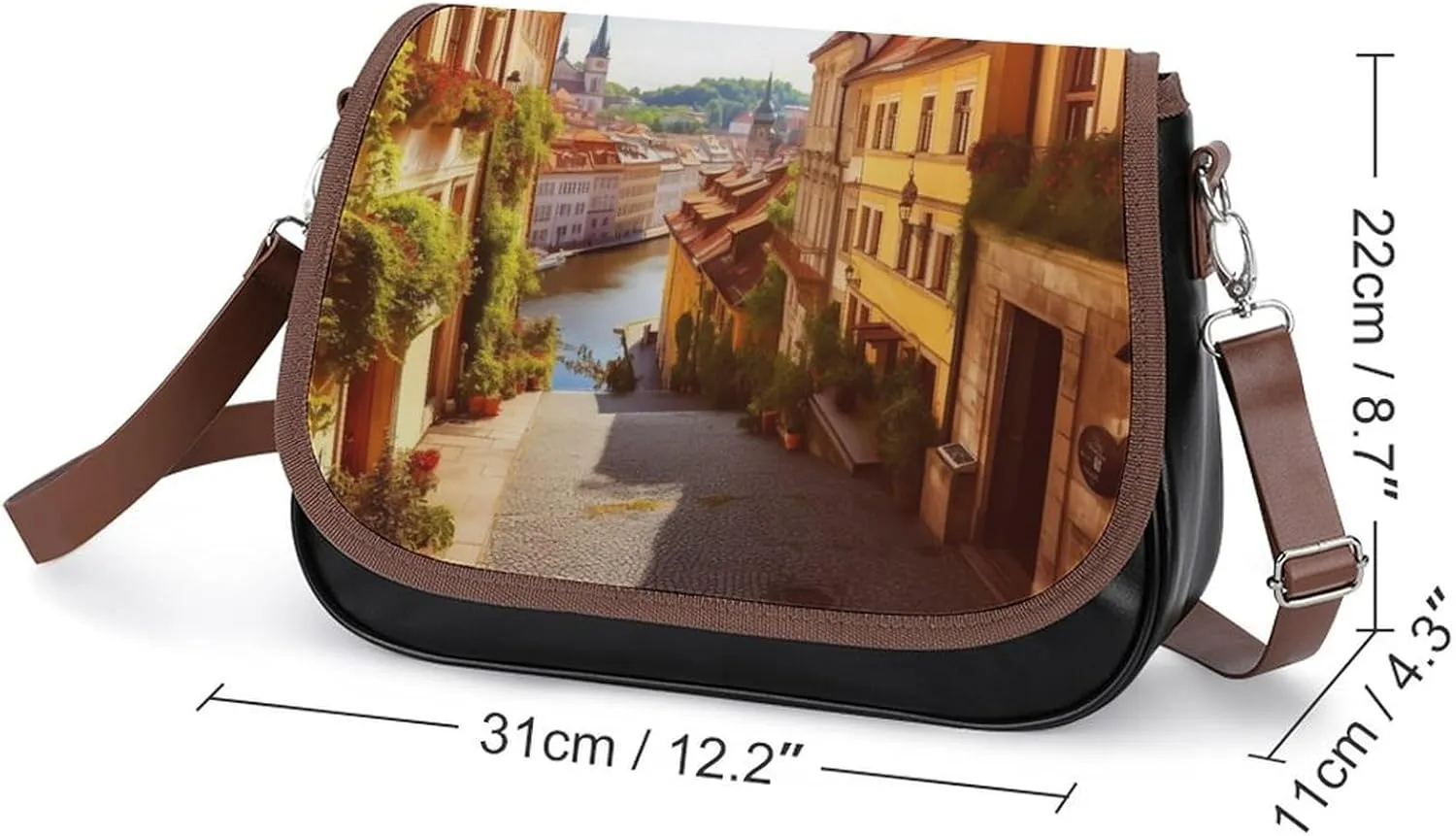 A Drink Crossbody Bags for Women,PU Leather Tote Bag for Women,Shoulder Bag Purse for Work Shopping Travel