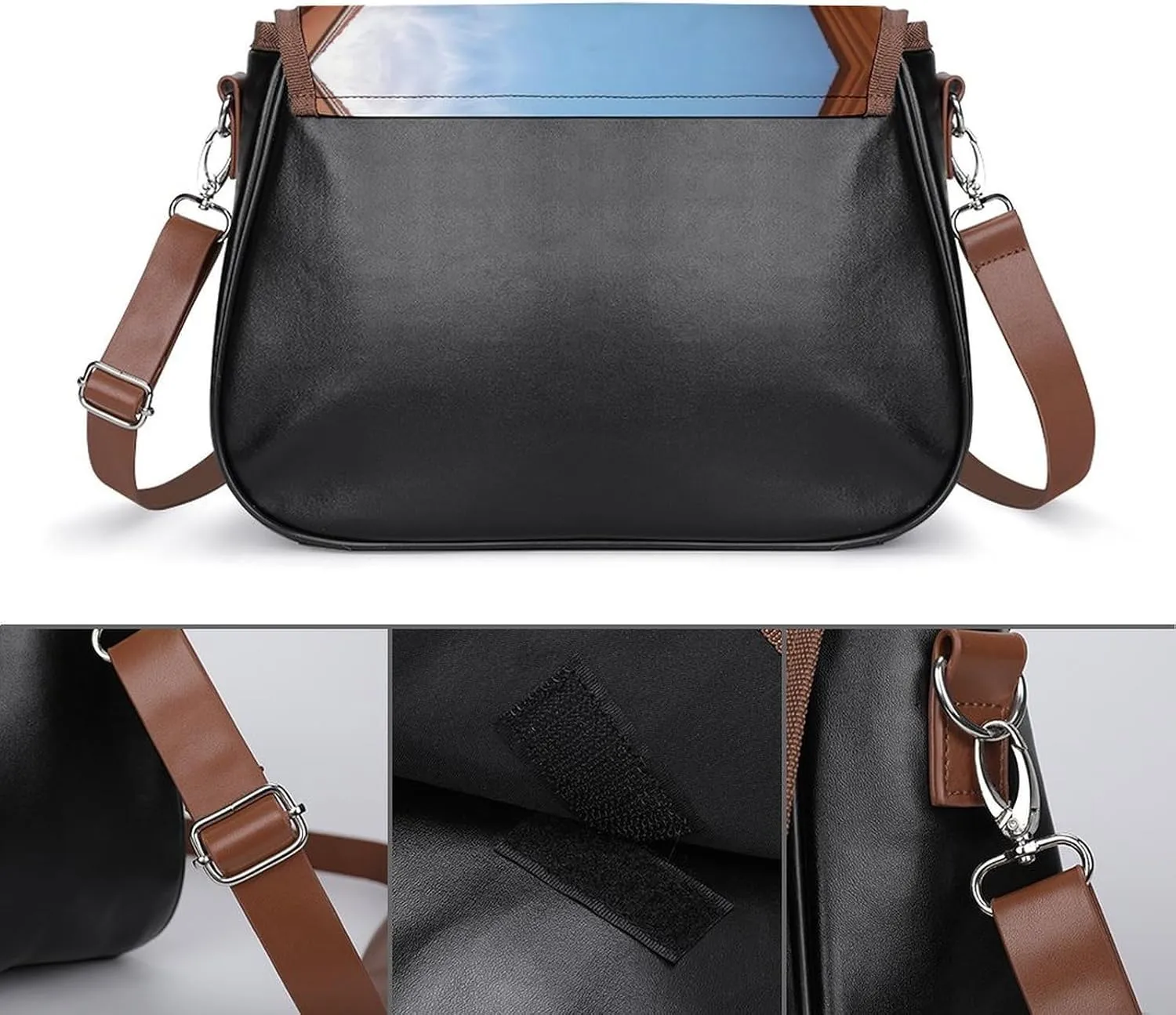 A Drink Crossbody Bags for Women,PU Leather Tote Bag for Women,Shoulder Bag Purse for Work Shopping Travel