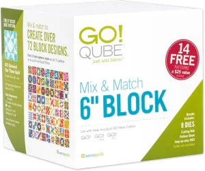 Accuquilt GO! Qube Mix & Match 6 Block