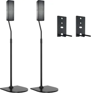 Adjustable Stand for Bose Speaker Stands, for Bose OmniJewel Lifestyle 650, Surround Speaker 700, Floor Speaker Stand for Bose OmniJewel Floor Stand, with OmniJewel Bracket, Black (Pack of 2)