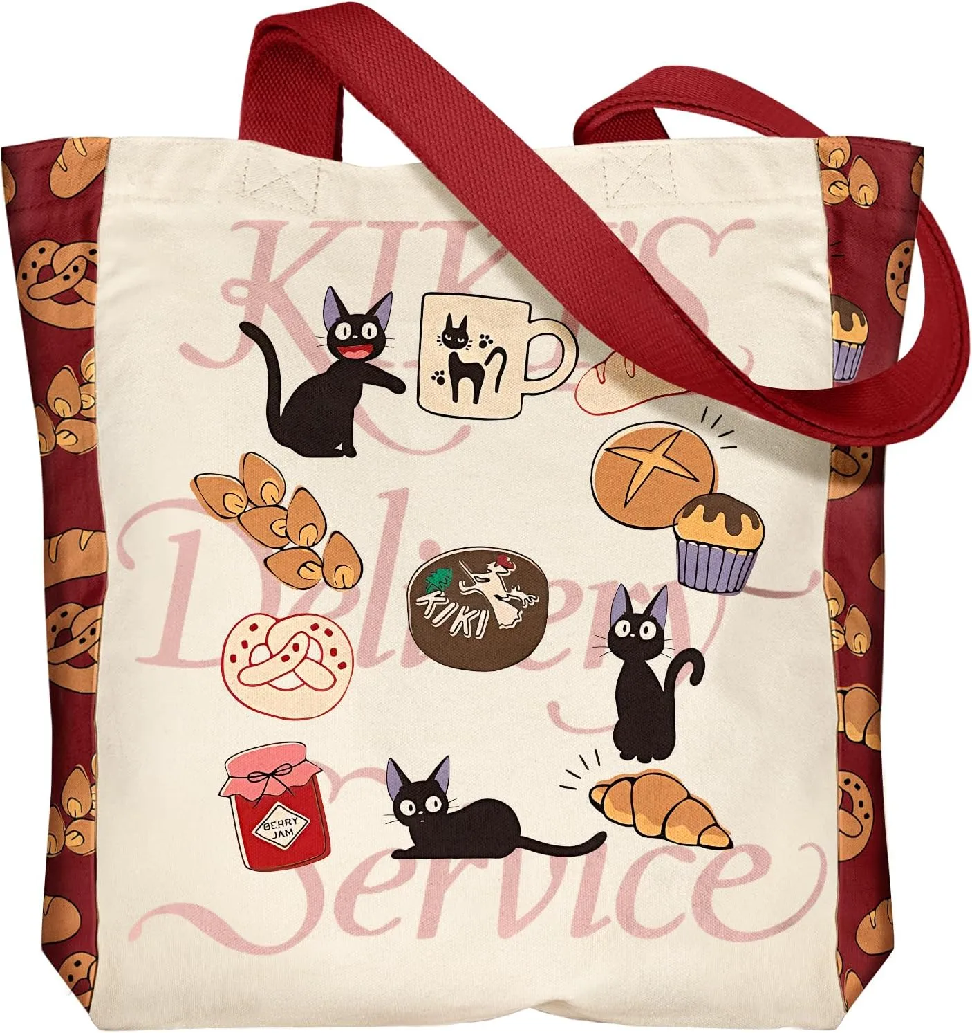 Aesthetic Heavy Canvas Tote Bag - with Pocket for Women Large Size 14''×16''×3.5'' Cloth Cotton Bags for Shopping