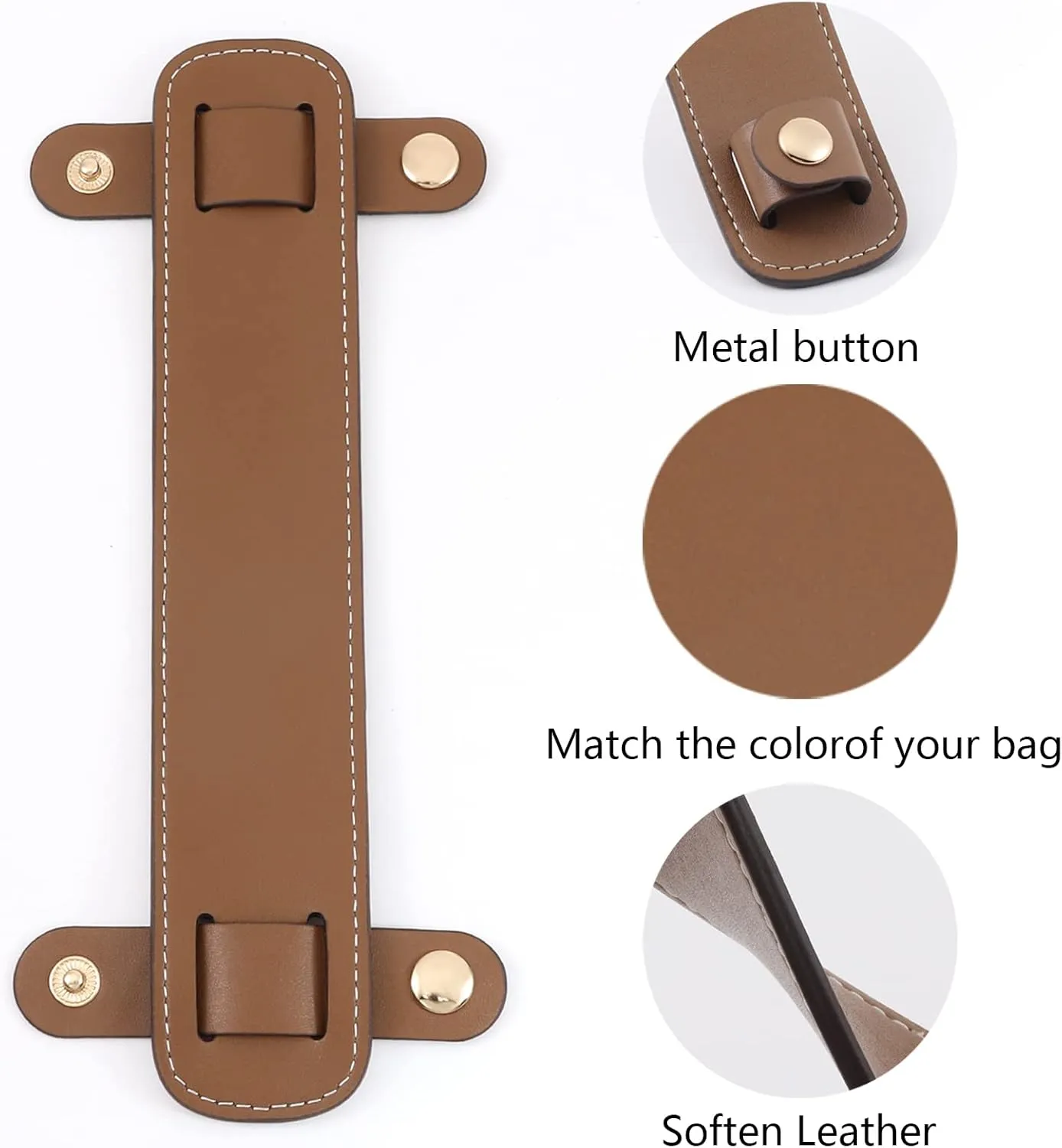 Anti-Skid and Reduced Leather Shoulder Strap pad for Shopping Bags,Tote Bags,Work Handbags and Other Women Accessories