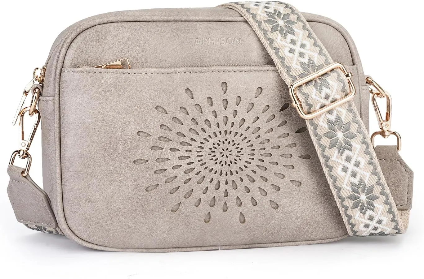 APHISON Quilted Crossbody Bags for Women Trendy,Vegan Leather Small Crossbody Purses Shoulder Handbags with Adjustable Strap