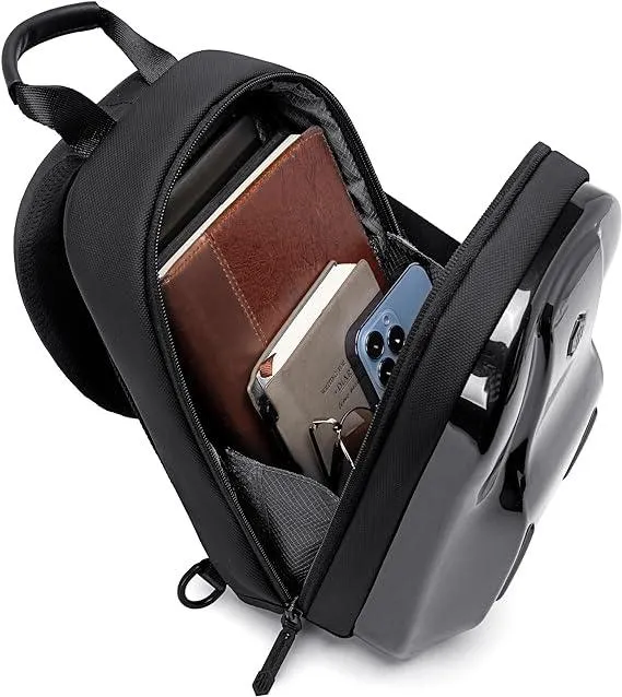 Arctic Hunter Glossy Hard Shell Sling Bag Water Resistant Anti-Theft Unisex Cross-Body Shoulder Bag for Travel Business Casual, XB00551
