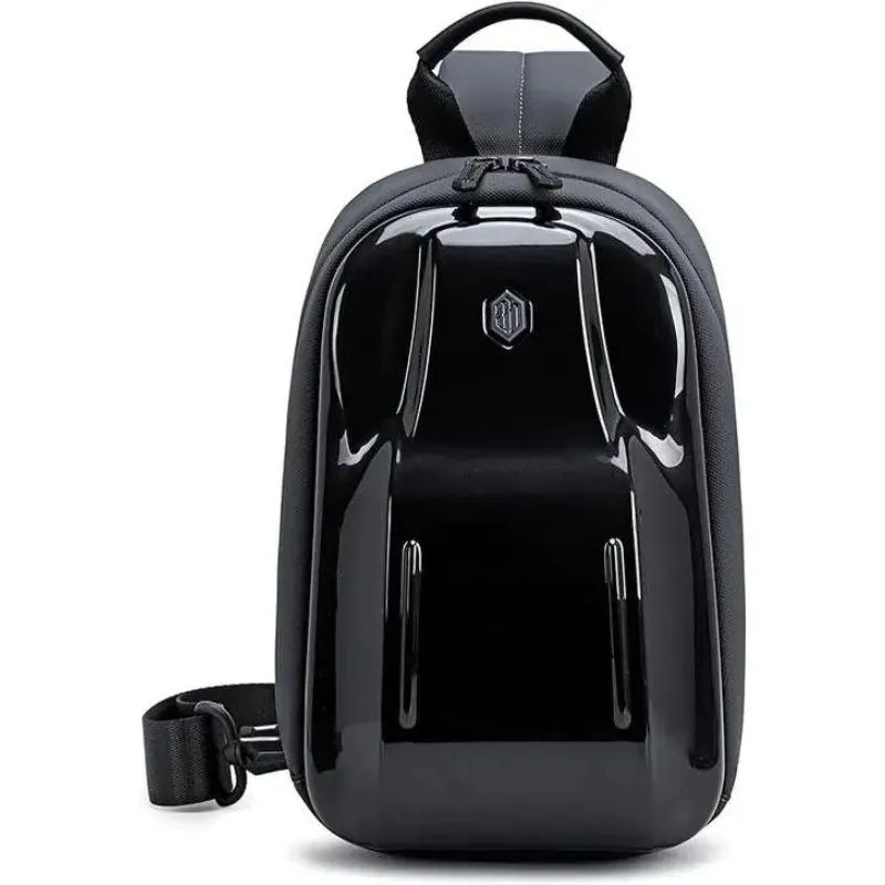 Arctic Hunter Glossy Hard Shell Sling Bag Water Resistant Anti-Theft Unisex Cross-Body Shoulder Bag for Travel Business Casual, XB00551