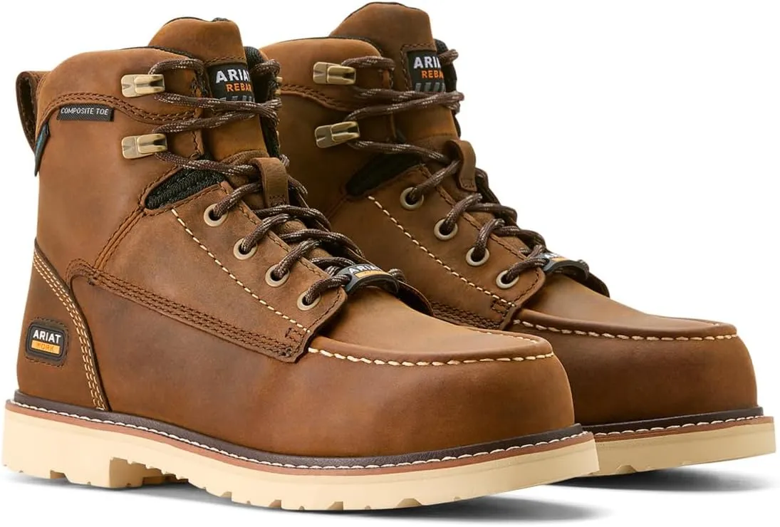 ARIAT Women's Rebar Lift Waterproof Composite Toe Work Boot Industrial