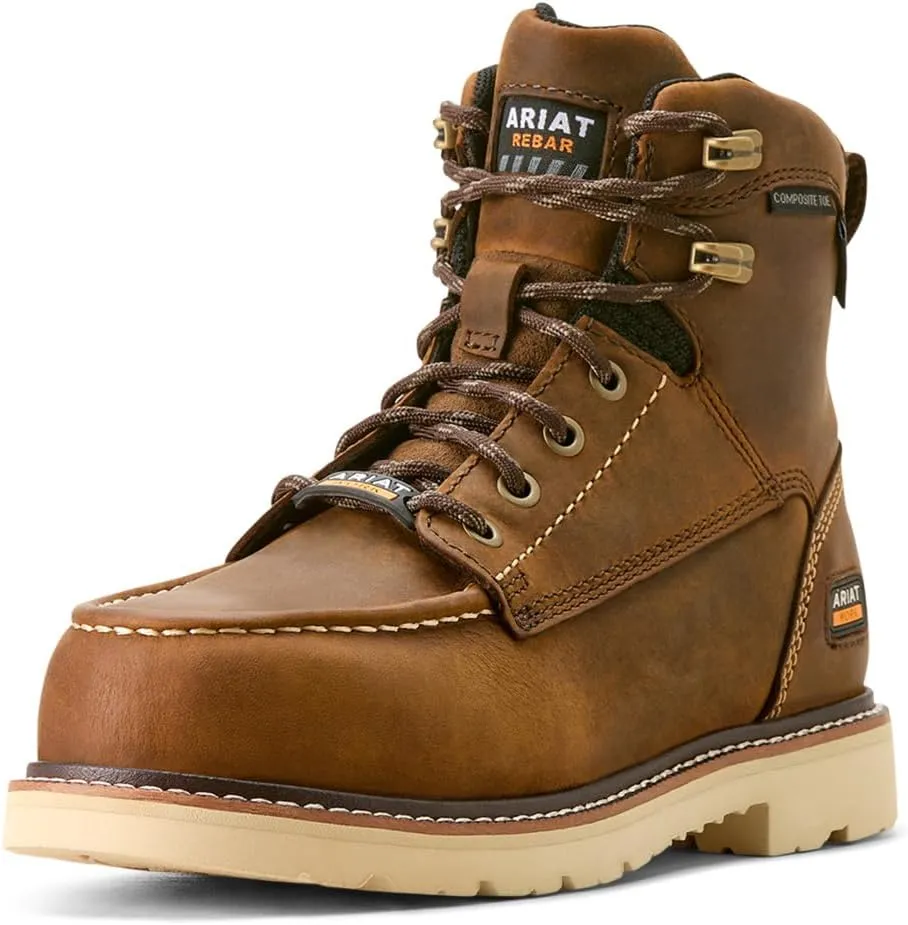 ARIAT Women's Rebar Lift Waterproof Composite Toe Work Boot Industrial