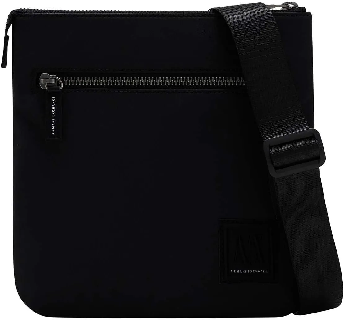 Armani Exchange Men's Logo Crossbody Bag, Black