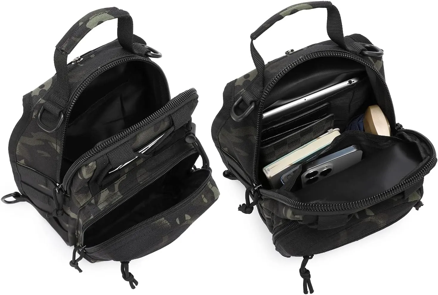ATBP Small Tactical Sling Backpack Bag for Men Military Shoulder Bag Pack EDC Crossbody Bag for Hiking 7 Liters