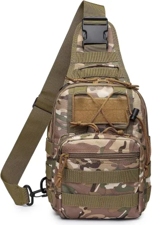 ATBP Small Tactical Sling Backpack Bag for Men Military Shoulder Bag Pack EDC Crossbody Bag for Hiking 7 Liters