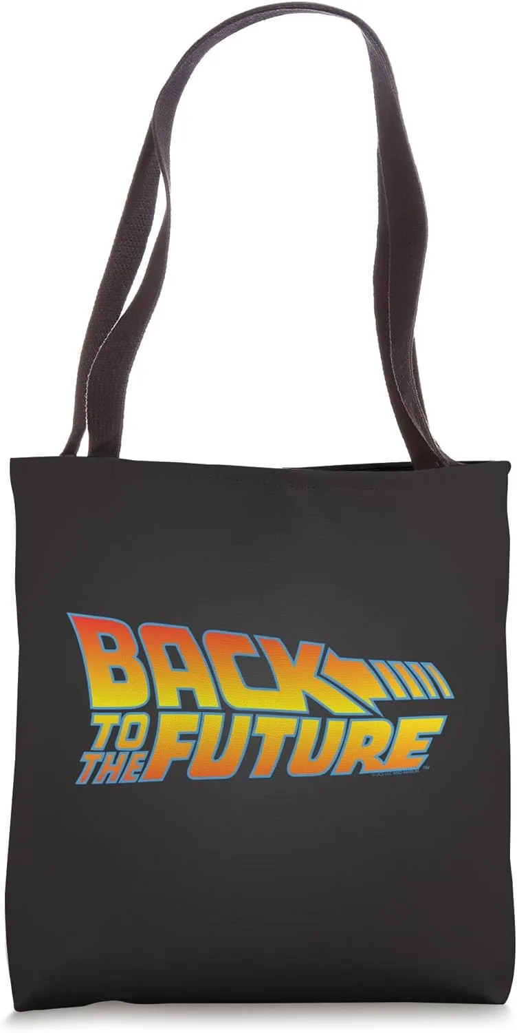 Back to the Future logo Tote Bag