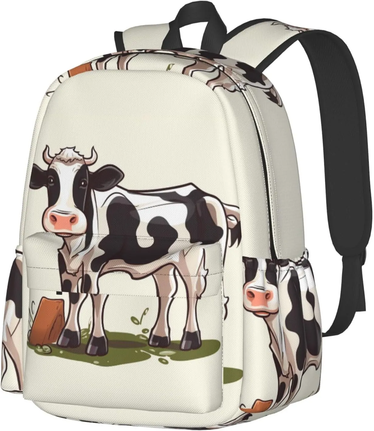 Backpack Casual Daypack for Men Women Dairy cow Laptop Backpack Lightweight Travel Bag Shoulder Bag for Work Hiking