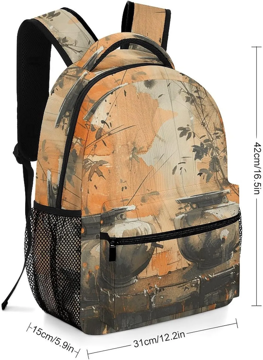 Backpack for Women Men Travel Basin on Fence Daypack Lightweight Laptop Bag Carry On Backpacks for Work
