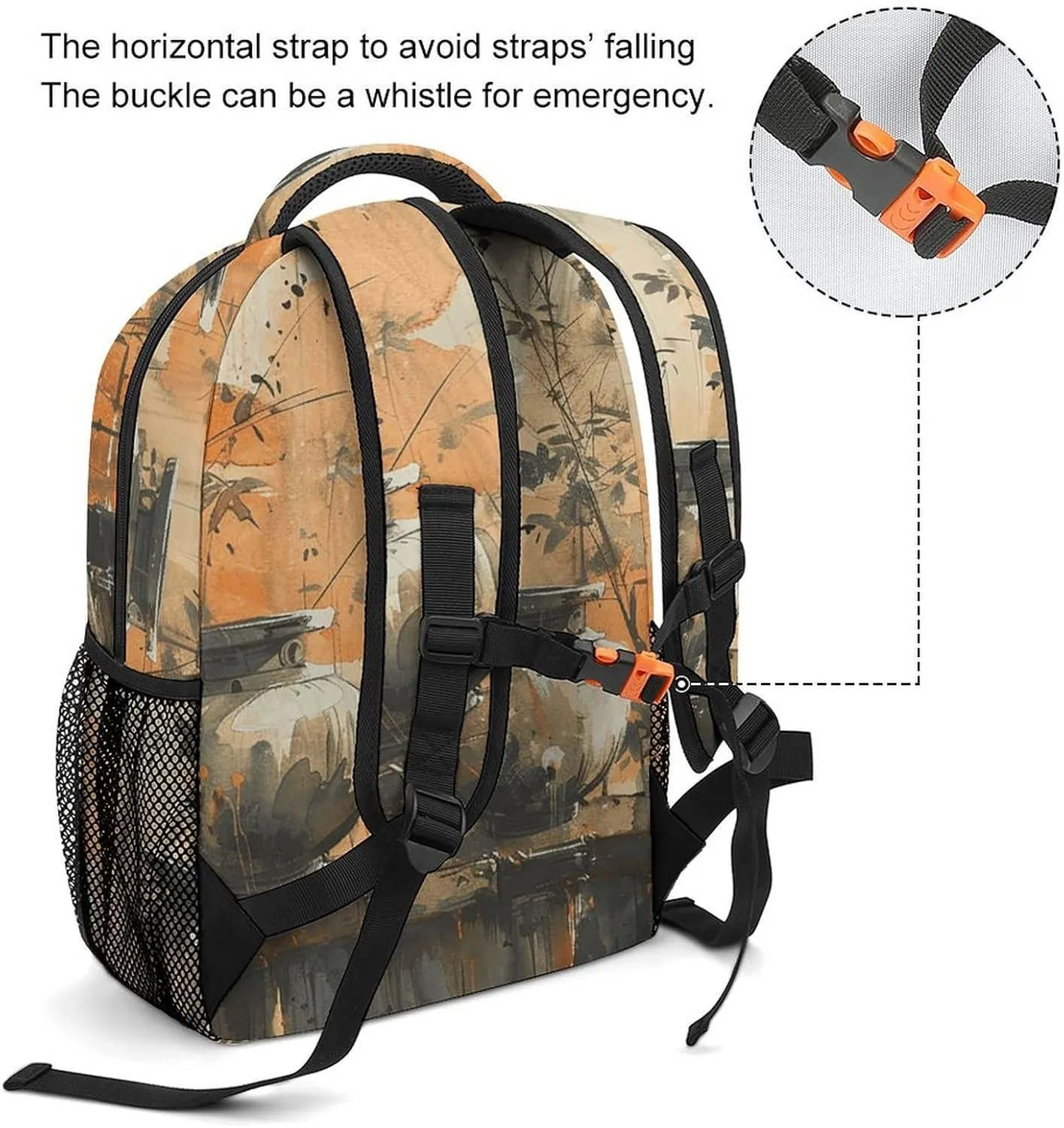 Backpack for Women Men Travel Basin on Fence Daypack Lightweight Laptop Bag Carry On Backpacks for Work