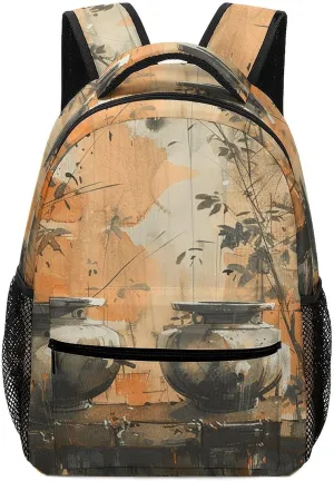 Backpack for Women Men Travel Basin on Fence Daypack Lightweight Laptop Bag Carry On Backpacks for Work