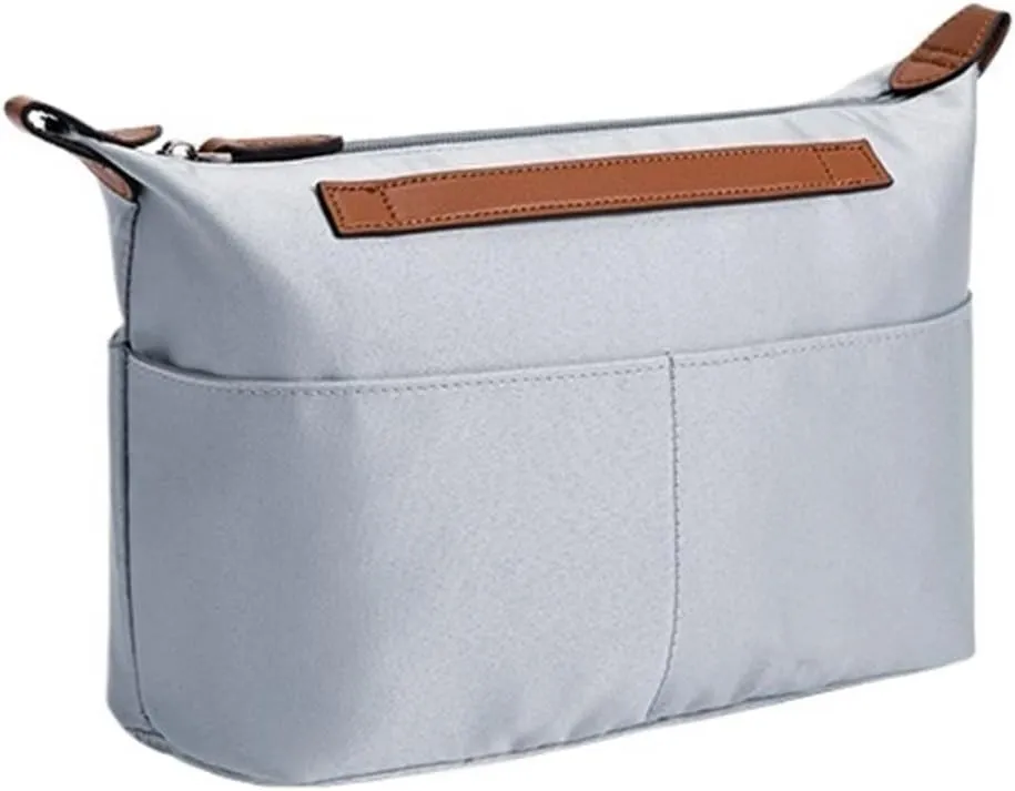 Bag Organizer for Hermes Handbags Polyester Lined Storage Bag Bag Organizer Insert Portable Cosmetic Bag(Blue,Garden party 30)