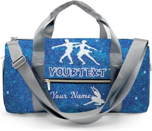 Ballet Dancer Bling Bling Print Waterproof Duffel Bag Gym Dance Sport Perform Training Travel Bag for Boys Girls Teens Women Men