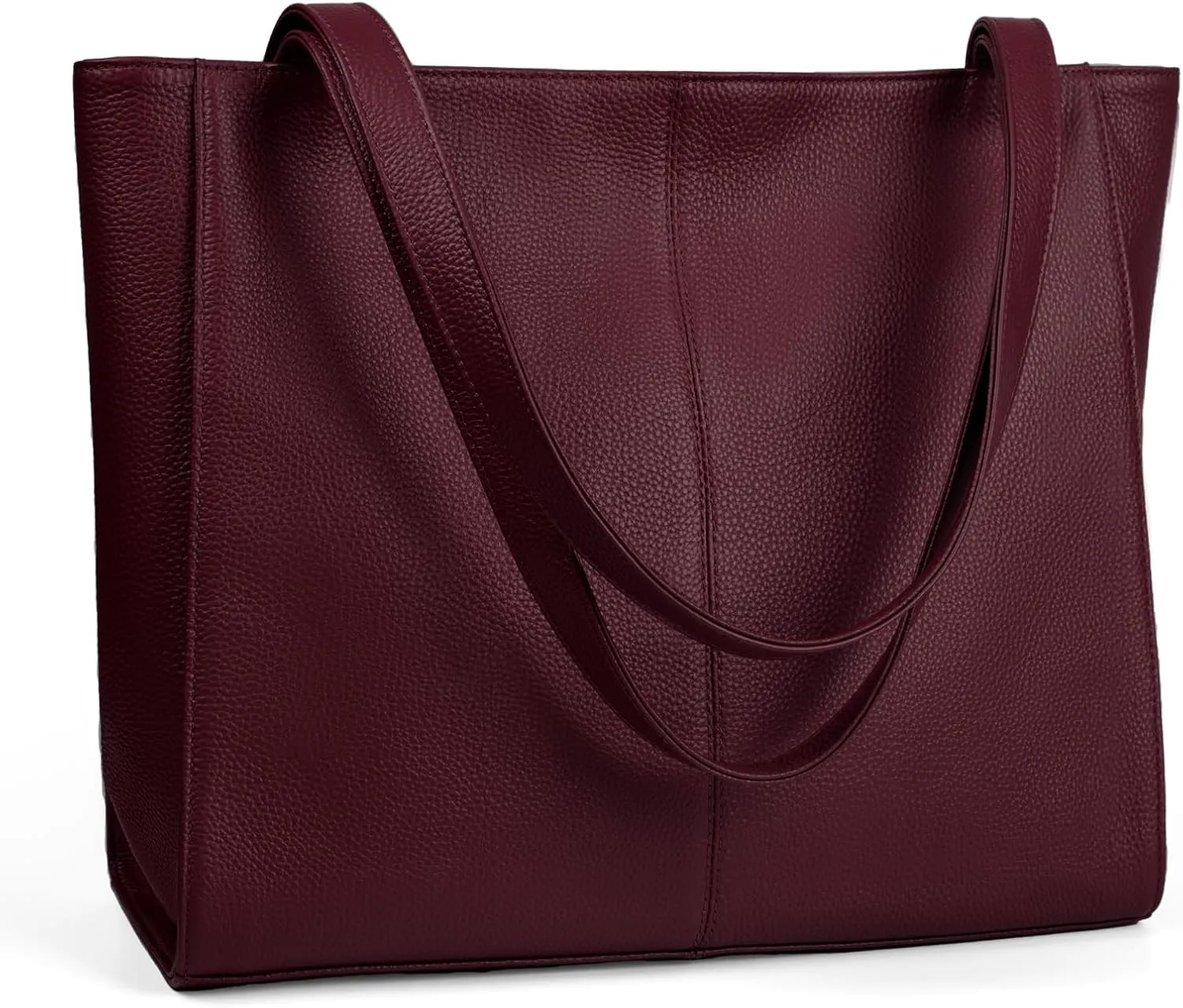befen Genuine Leather Tote Bag for Women Work, Women's Leather Shoulder Bags Purses Satchel Handbags with Laptop Compartment