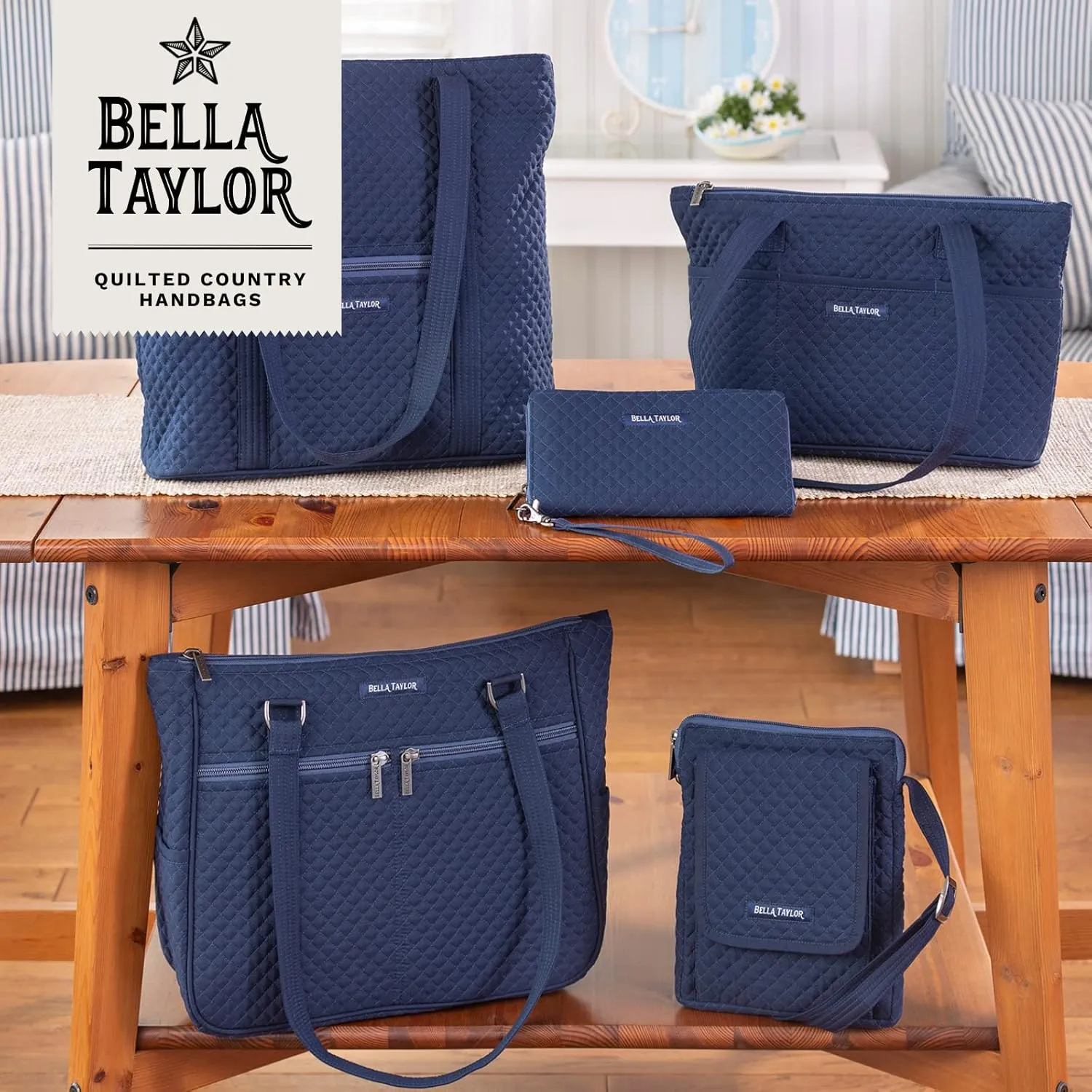 Bella Taylor Hipster Crossbody Purse for Women | Medium Size Shoulder Bag with Adjustable Strap
