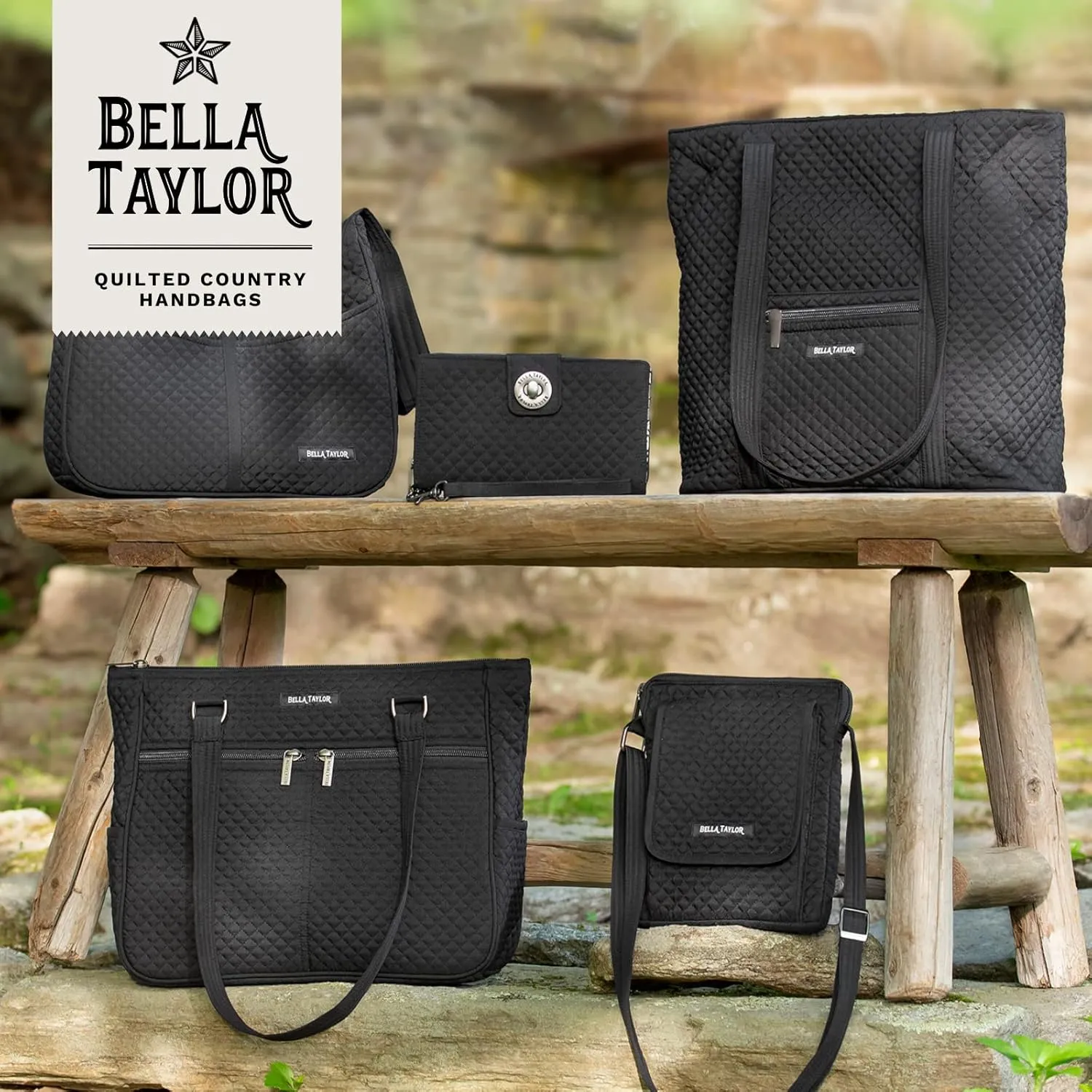 Bella Taylor Hipster Crossbody Purse for Women | Medium Size Shoulder Bag with Adjustable Strap