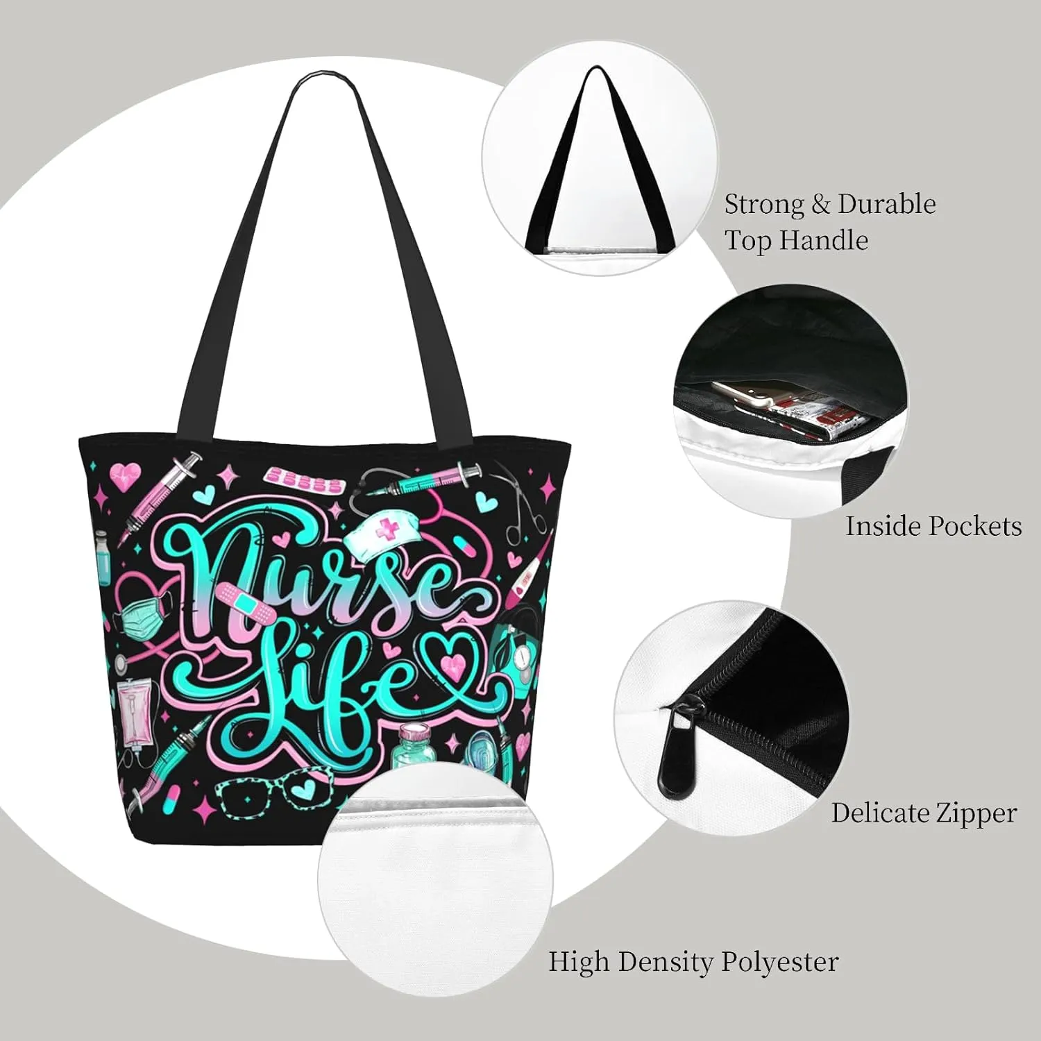Bible Tote Bags for Women Christian Tote Bags Reusable Shoulder Bag Church Bags Christian Gifts for Women Work