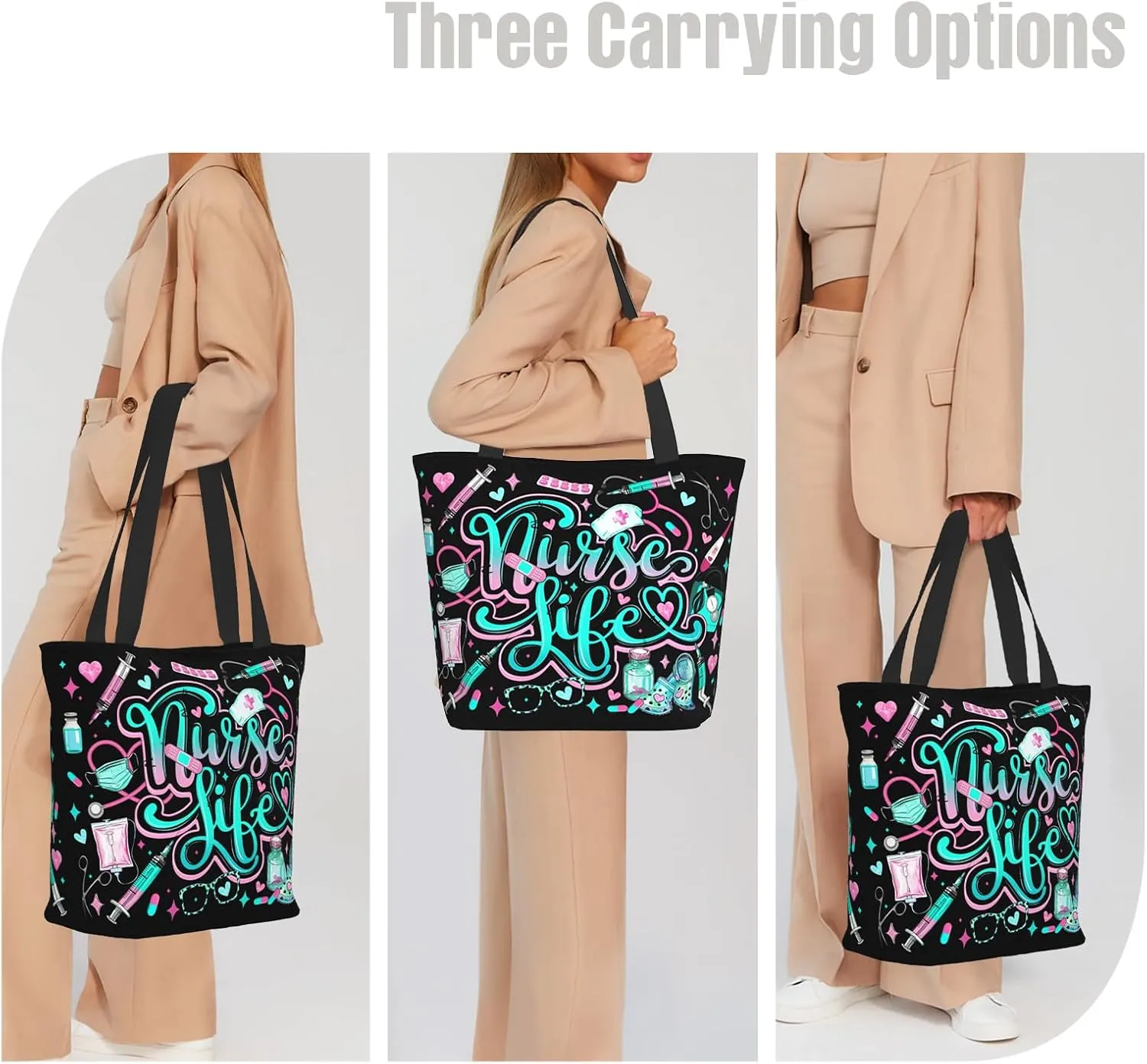Bible Tote Bags for Women Christian Tote Bags Reusable Shoulder Bag Church Bags Christian Gifts for Women Work