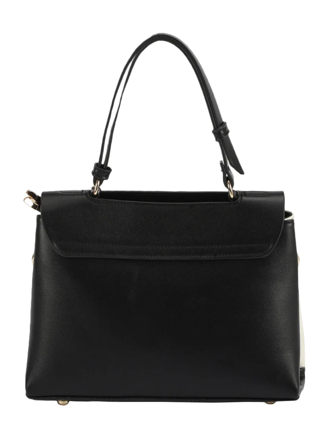 Biluxe Black And White Satchel Bag