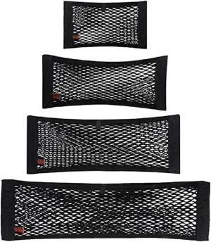 BLACK DECKER Car Luggage Net 4-Piece Storage 4 Different Sizes Black