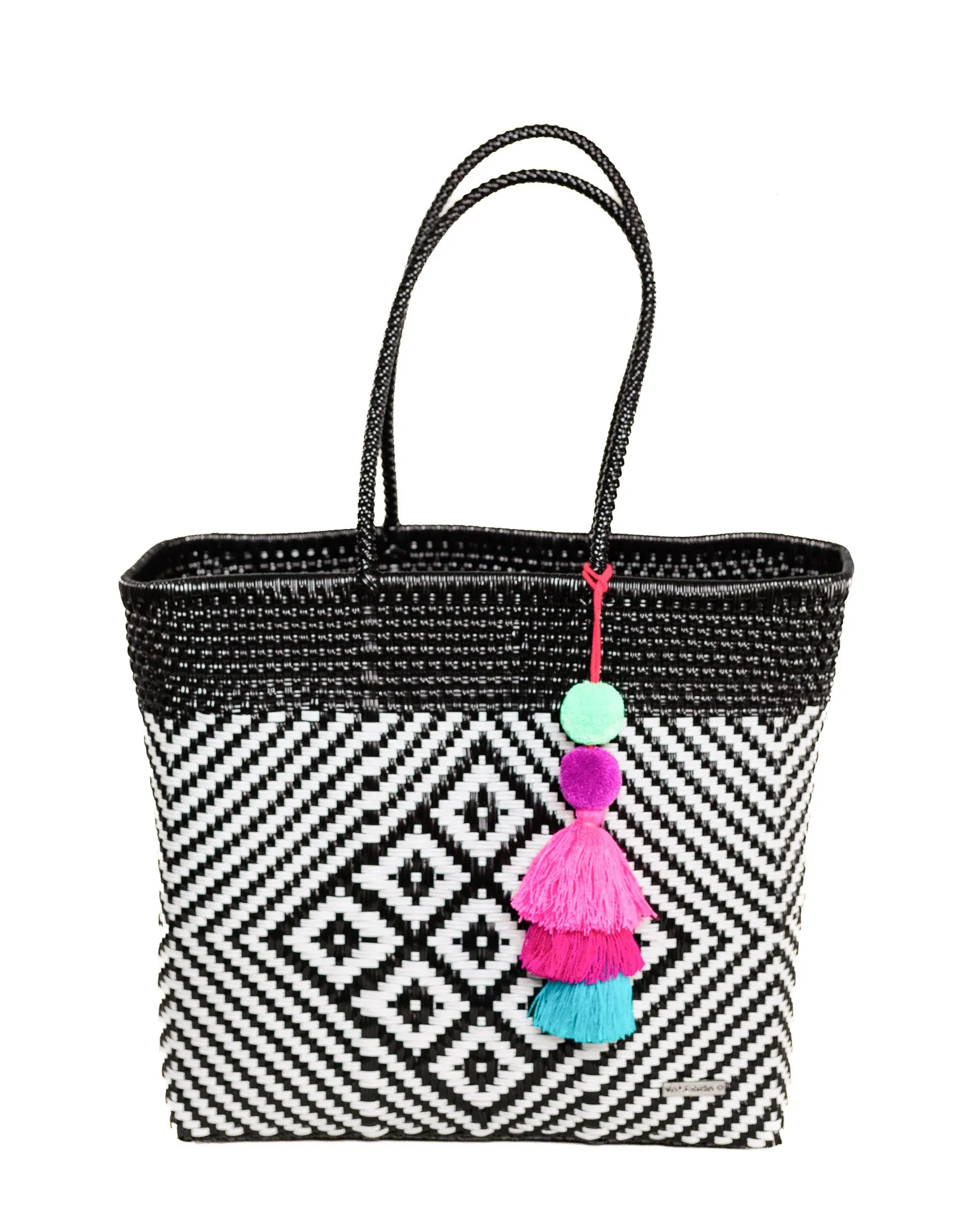Black Kaleidoscope Playera Tote