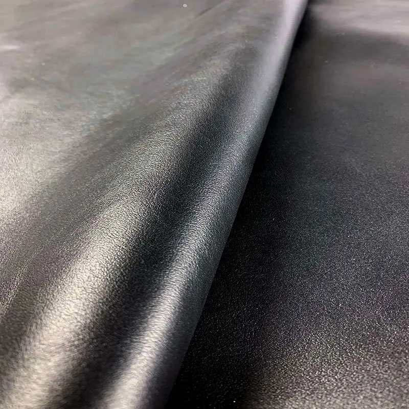 Black Smooth Cow Leather
