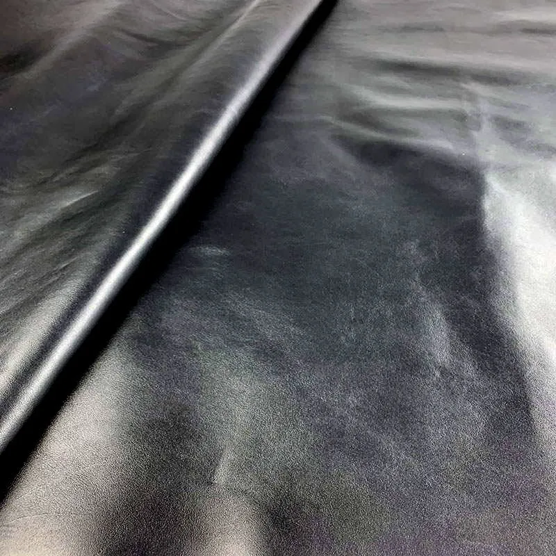 Black Smooth Cow Leather
