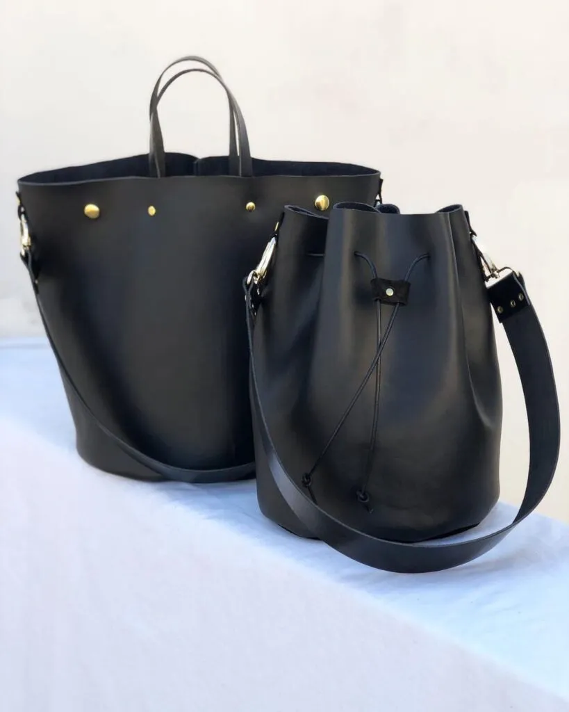 Black Smooth Cow Leather