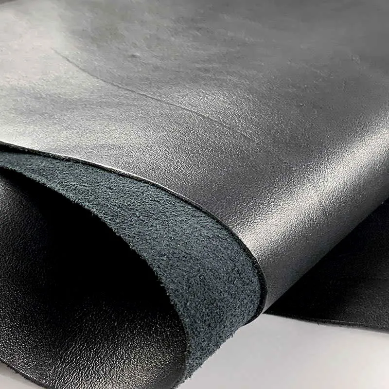 Black Smooth Cow Leather