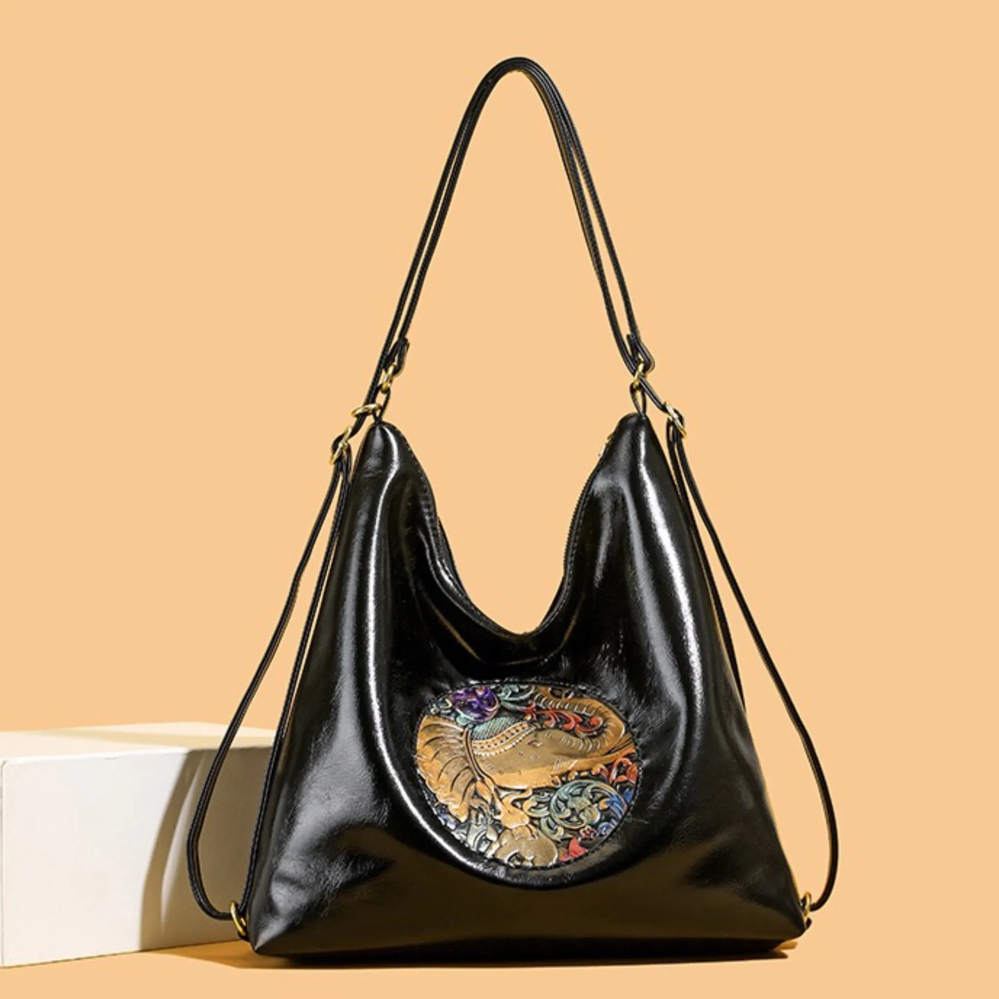 Black Zemo 2-in-1 Tote Backpack