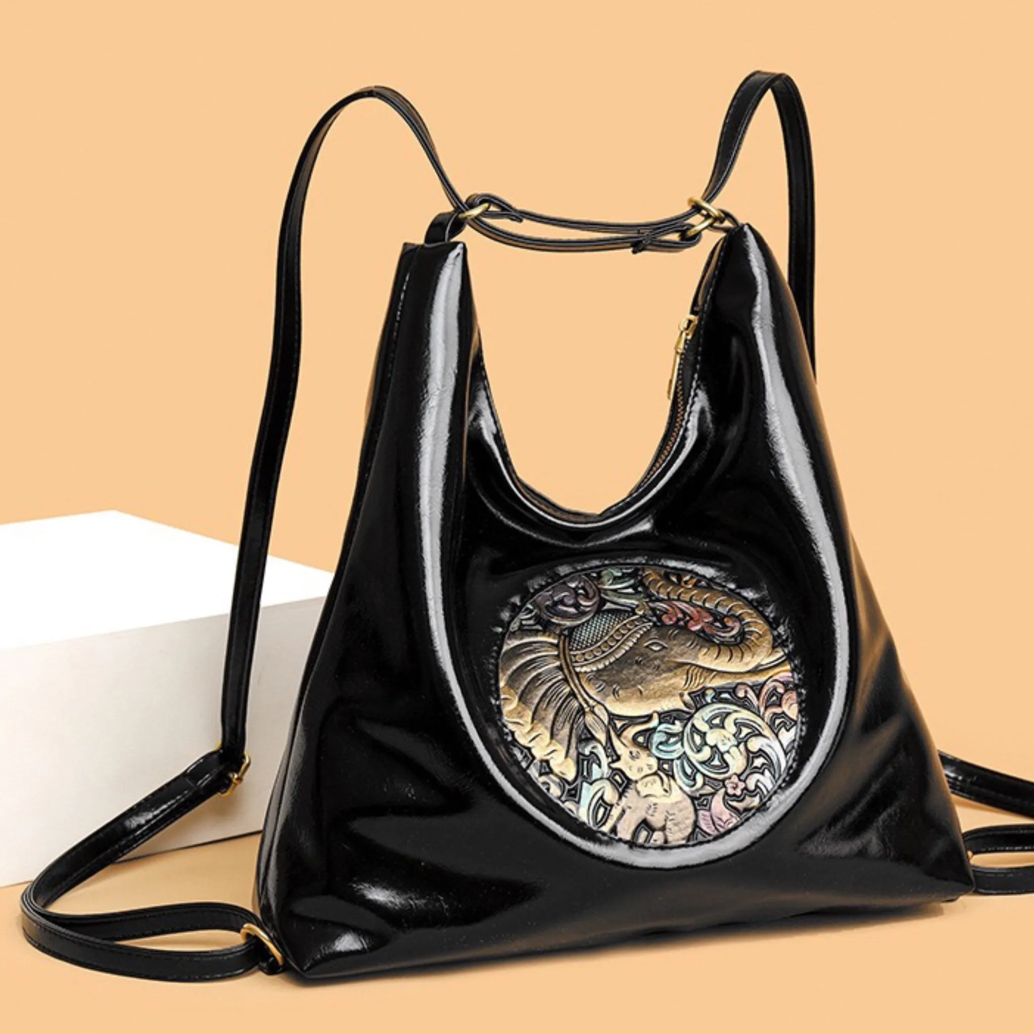 Black Zemo 2-in-1 Tote Backpack