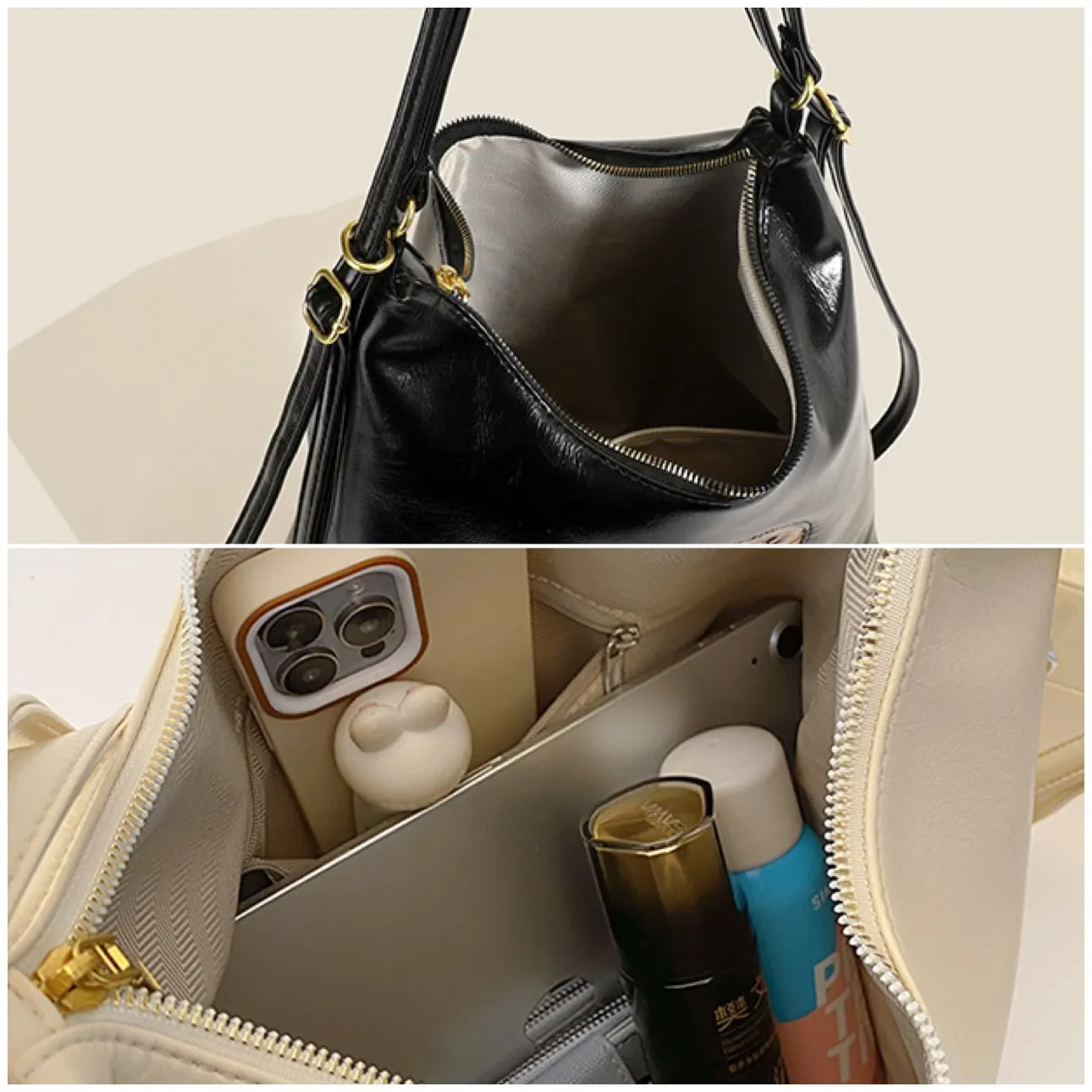 Black Zemo 2-in-1 Tote Backpack